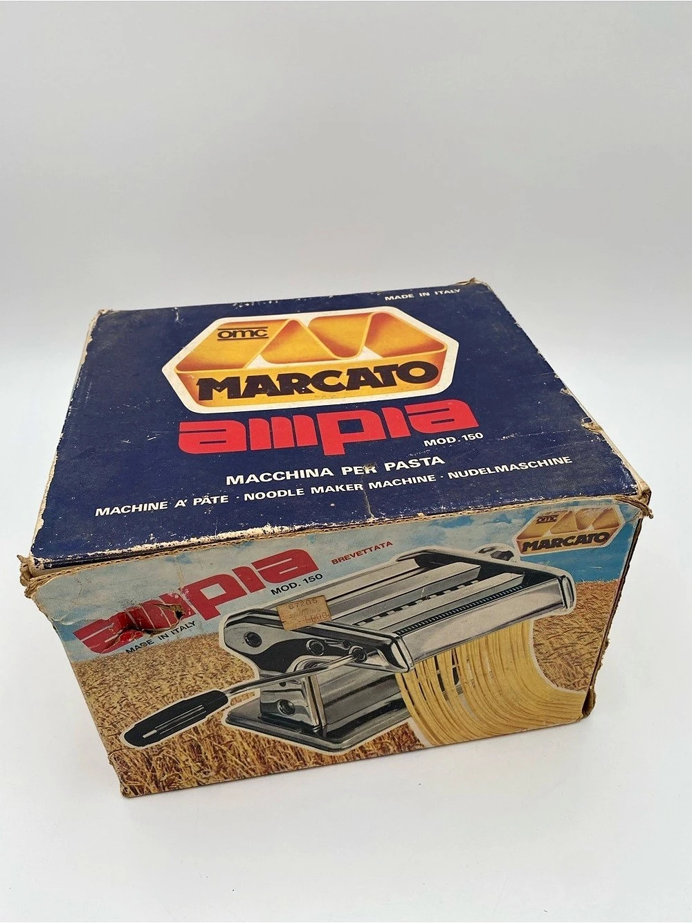 Vintage Marcato Ampia 150 Pasta Machine Manual Pasta Machine with Original Box